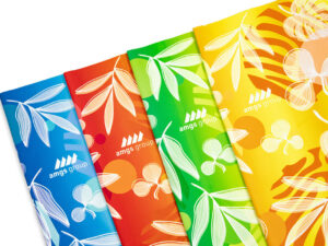 Multifunctional microfiber neck warmer with sublimation printing, various patterns – from AMGS Group.