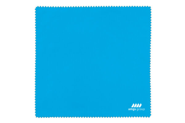 Blue recycled polyester cloth – large format and durable sublimation print, elegant eco gadget from AMGS Group.