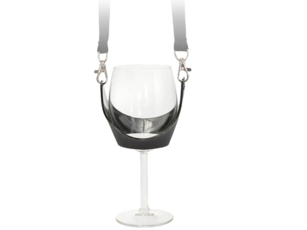 Glass holder, available in various colors from AMGS Group. Great for parties.