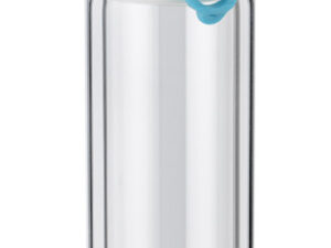 Promotional glass bottle VAKO 260 ml with double walls and customizable logo.