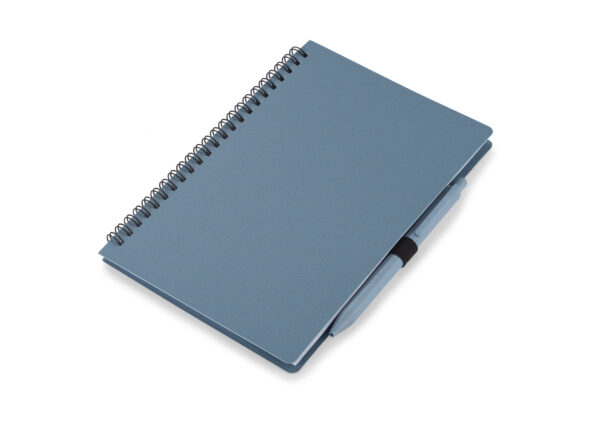 Promotional A5 notebook with pen TRESA, eco-friendly design with logo branding option.