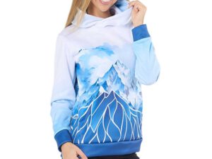 Branded polyester hoodie with logo Termoactive. AMGS Group.