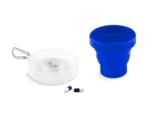 Branded foldable silicone cup 211 ml
